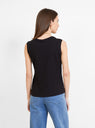 Signature Textured Linen Tank Black by 7115 by Szeki | Couverture & The Garbstore
