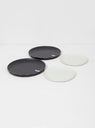 Alfresco Plate Set of 4 Black & White by Kinto by Couverture & The Garbstore