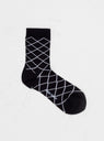 Checked Socks Femme Black by Henrik Vibskov by Couverture & The Garbstore