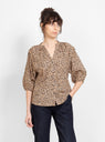 Mitte Top Leopard Print by Apiece Apart by Couverture & The Garbstore