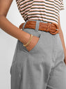 Woven Leather Belt Tan by Dragon Diffusion | Couverture & The Garbstore