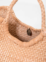 Madame Myriam Woven Leather Bag Tan by Dragon Diffusion | Couverture & The Garbstore