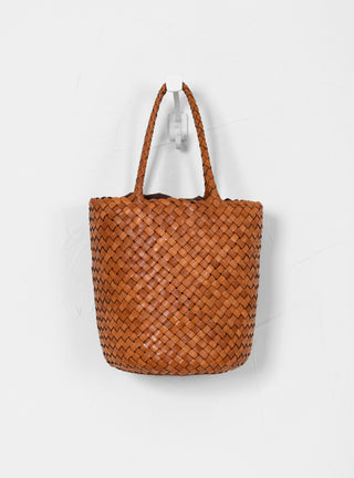 Jacky Woven Leather Bucket Tan by Dragon Diffusion | Couverture & The Garbstore