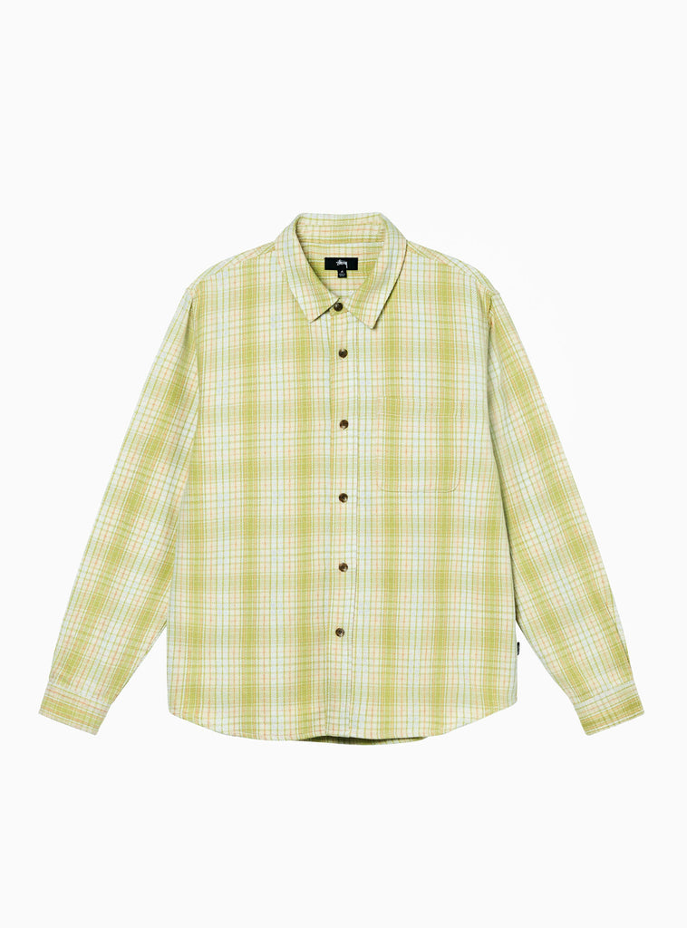 Beach Plaid Shirt Lime by Stüssy | Couverture & The Garbstore