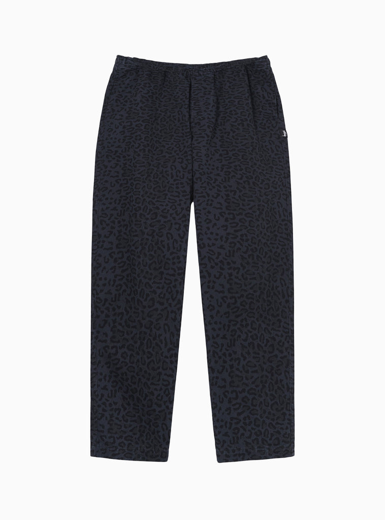 Leopard Beach Trousers Ink Blue by Stüssy | Couverture & The Garbstore