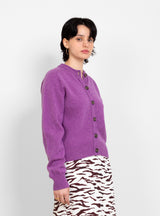 Ramona Cardi Geelong Lambswool Lilac by YMC | Couverture & The Garbstore