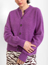 Ramona Cardi Geelong Lambswool Lilac by YMC | Couverture & The Garbstore
