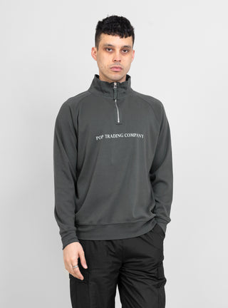 Lightweight Sportswear Zip-Up Sweater Charcoal by Pop Trading Company | Couverture & The Garbstore