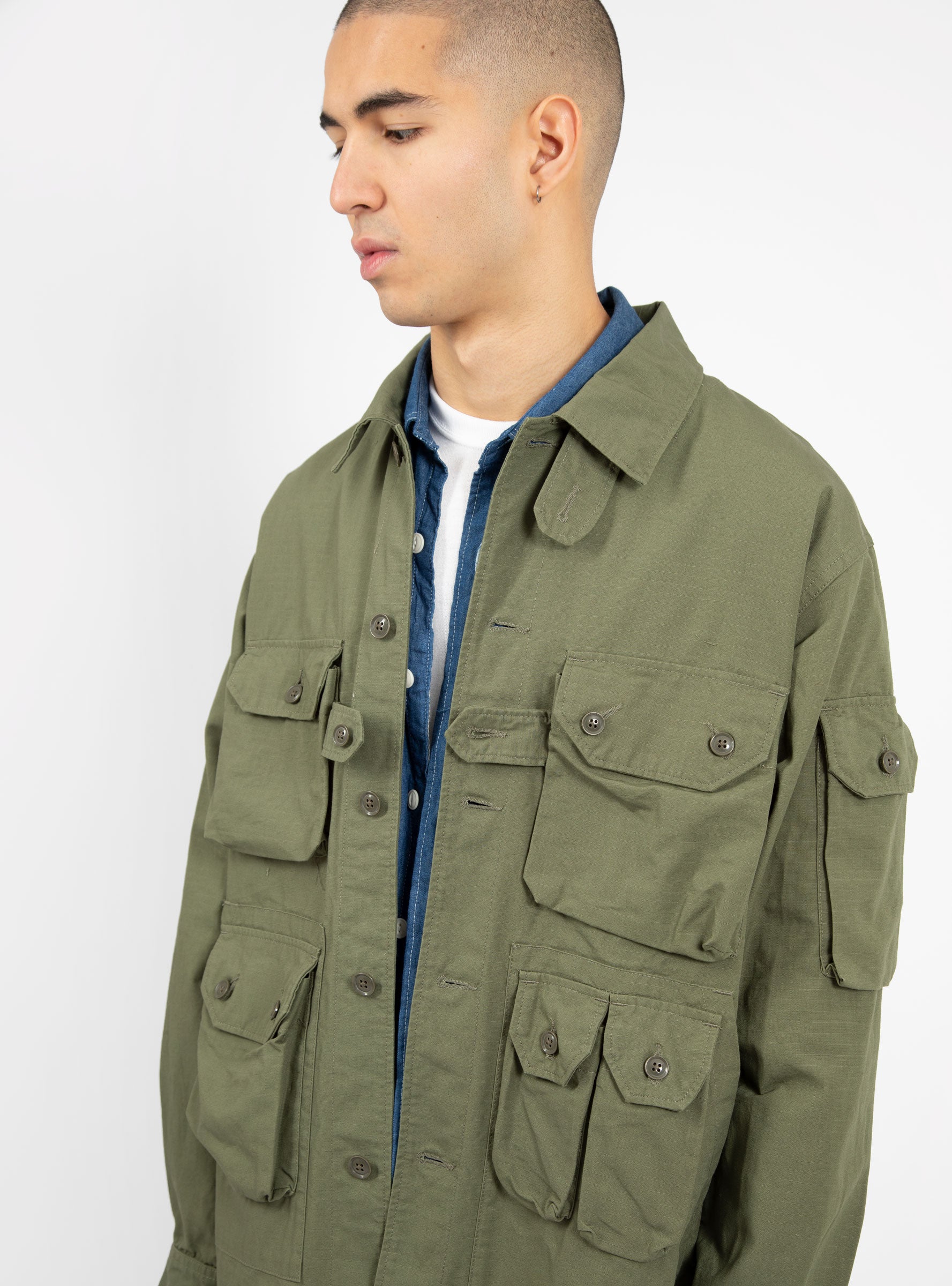 Explorer Shirt Jacket Olive Ripstop