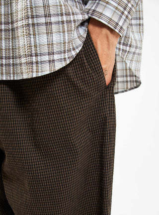 Alva Skate Trousers Brown & Black Gingham by YMC | Couverture & The Garbstore