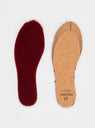 Insoles Beetroot Red by Toasties by Couverture & The Garbstore