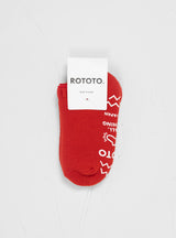 Pile Socks Slippers Red by ROTOTO | Couverture & The Garbstore