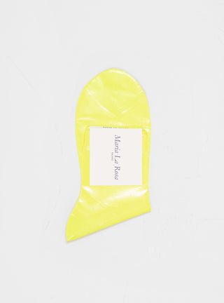 Laminated Socks Fluorescent Yellow by Maria La Rosa | Couverture & The Garbstore