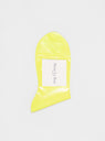 Laminated Socks Fluorescent Yellow by Maria La Rosa by Couverture & The Garbstore