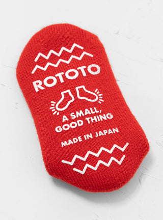 Pile Socks Slippers Red by ROTOTO by Couverture & The Garbstore