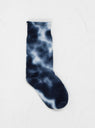Tie Dye Pile Socks Navy & White by ROTOTO by Couverture & The Garbstore