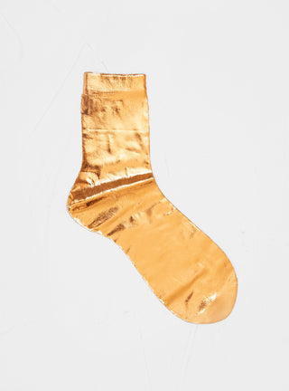 Laminated Socks Rame Orange by Maria La Rosa by Couverture & The Garbstore