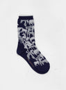 Life Puzzle Socks Navy by Minä Perhonen by Couverture & The Garbstore