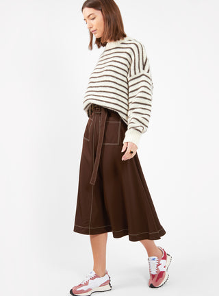 Blake Skirt Brown by Rejina Pyo by Couverture & The Garbstore