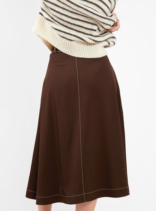 Blake Skirt Brown by Rejina Pyo | Couverture & The Garbstore