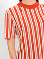 Kana Knitted Top Rose Fire Stripe by Christian Wijnants | Couverture & The Garbstore