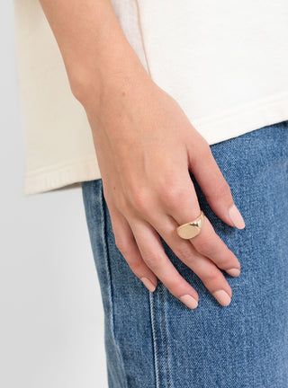 Signet Smooth Ring Gold Plated by Helena Rohner | Couverture & The Garbstore