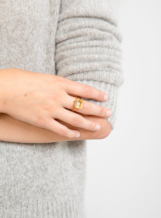 Square Claw Ring Lemon by Shyla | Couverture & The Garbstore