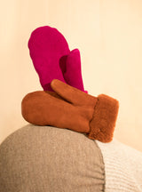 Merino Sheepskin Mittens Teddy Brown by Toasties | Couverture & The Garbstore