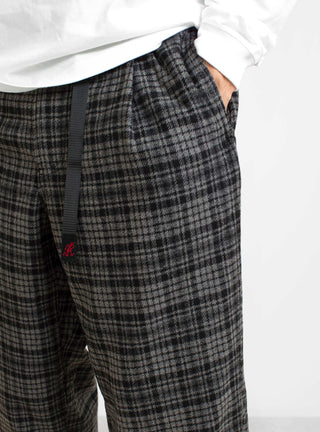Wool Blend Tuck Tapered Pants Grey Check by Gramicci | Couverture & The Garbstore