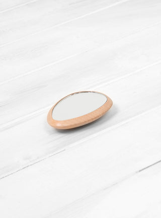 Small Wooden Handbag Mirror & Pouch by Bachca | Couverture & The Garbstore