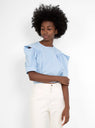 Crescent Shirting Top Blue by Rachel Comey | Couverture & The Garbstore