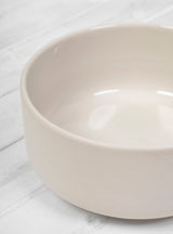 Pisu Stoneware Bowl Jasmine White by Louise Roe | Couverture & The Garbstore