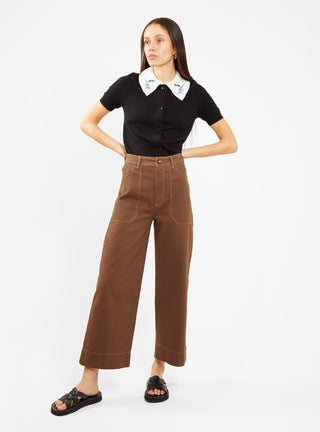 Carpenter Trousers Coffee by LF Markey by Couverture & The Garbstore