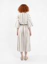 New Pleated Dress Wide Stripe by Black Crane by Couverture & The Garbstore
