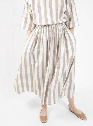New Pleated Dress Wide Stripe by Black Crane by Couverture & The Garbstore
