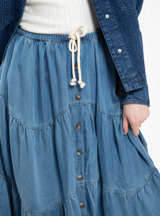 Thyme Skirt Chambray Blue by Meadows by Couverture & The Garbstore