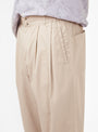 Manager Pleated Pant Tan by GARBSTORE | Couverture & The Garbstore