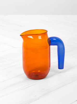 x Jochen Holz Glass Jug Amber & Blue by Hay | Couverture & The Garbstore