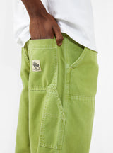 Stone Washed Canvas Work Pant Lime by Stüssy | Couverture & The Garbstore