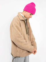 Wool Zip Up Fleece Natural by Garbstore | Couverture & The Garbstore