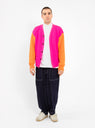 Neon Beacon Merino Wool Cardigan Pink by The English Difference | Couverture & The Garbstore