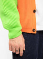 Neon Beacon Merino Wool Cardigan Orange by The English Difference | Couverture & The Garbstore