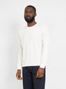 Coolmax Stripe Long Sleeve Tee Ecru & White by nanamica | Couverture & The Garbstore