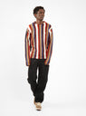 Vertical Striped Knit Crew Rust by Stüssy | Couverture & The Garbstore