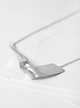 Knotted Silver Lasso Pendant Necklace Silver by Helena Rohner | Couverture & The Garbstore