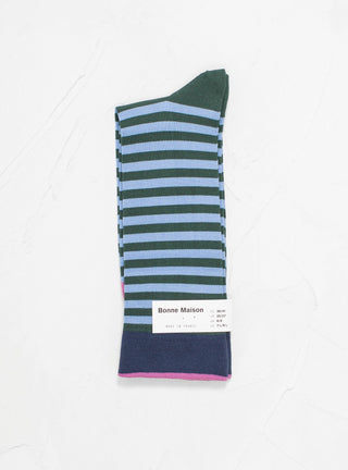 Stripe Socks Blue Stripe by Bonne Maison by Couverture & The Garbstore