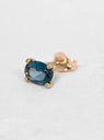 Blue Topaz Stud Earring by Helena Rohner | Couverture & The Garbstore