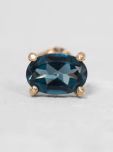 Blue Topaz Stud Earring by Helena Rohner | Couverture & The Garbstore