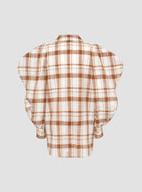 Julia Shirt Brown Check by Rejina Pyo | Couverture & The Garbstore