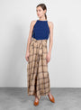 Safra Skirt Beige Checks by Christian Wijnants | Couverture & The Garbstore